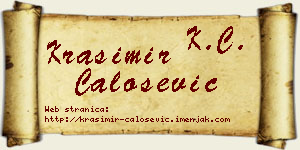 Krasimir Čalošević vizit kartica